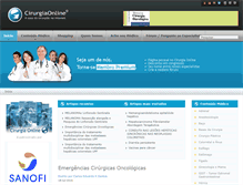 Tablet Screenshot of cirurgiaonline.com.br